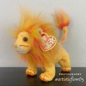 NEW! RARE! Vintage! 2000 TY Beanie Baby - Bushy The Lion